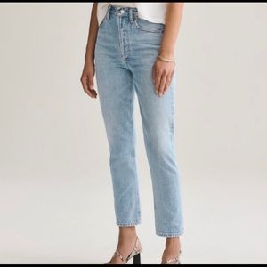 AGOLDE Riley High Rise Straight Crop